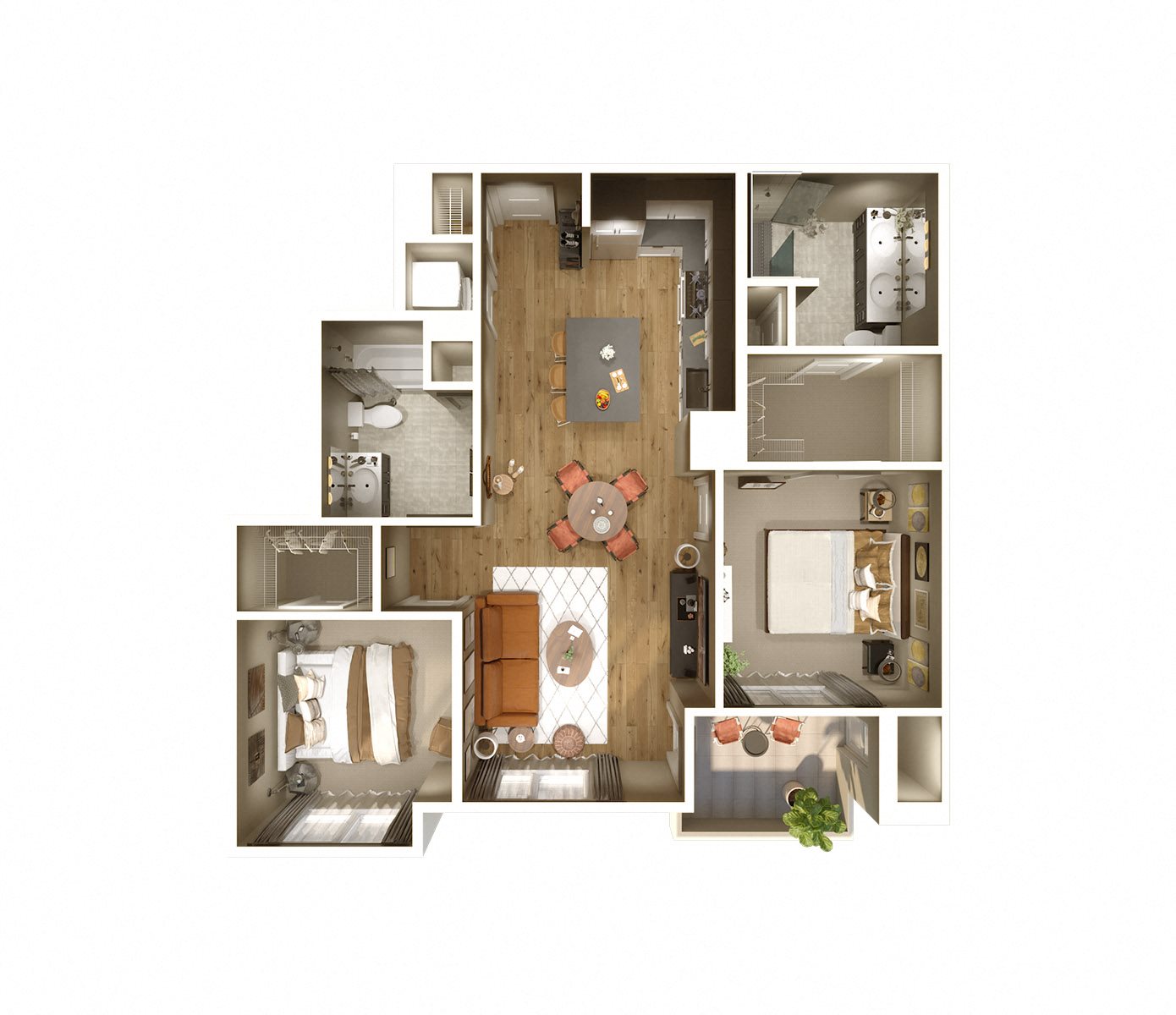 Rivington at Keva Flats Rivington floor plan at Keva Flats Exton, PA apartment
